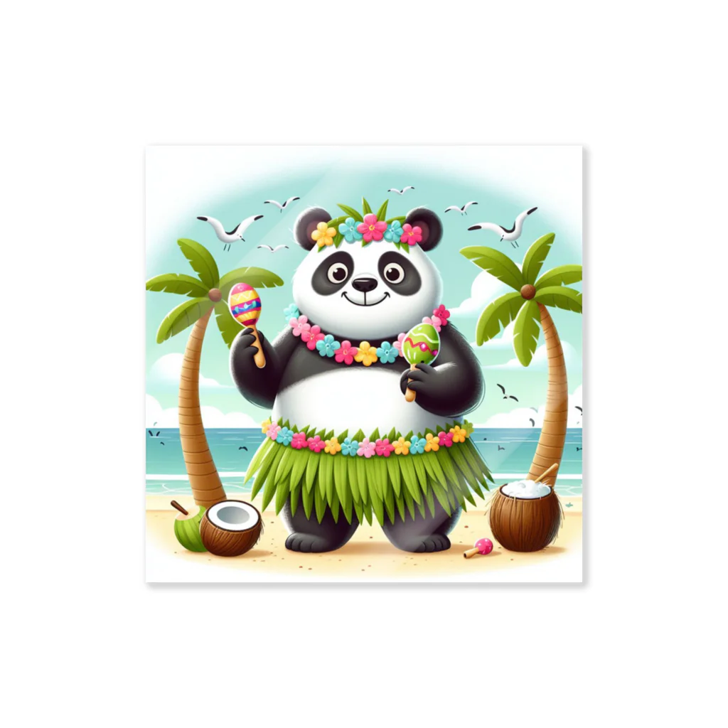 redpanda_pandaのALOHAパンダ ステッカー