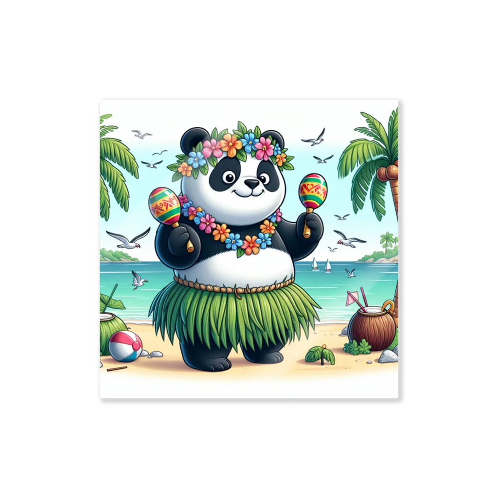 redpanda_pandaのパンダマラカス ステッカー
