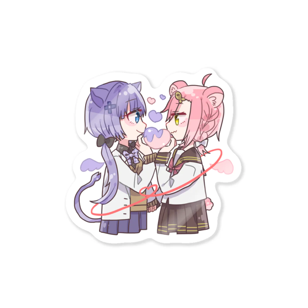 乃色とばのとばめの平行線コラボ Sticker