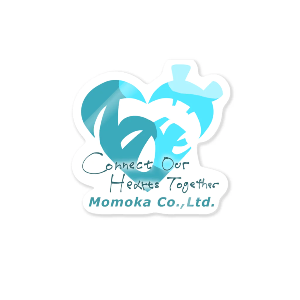 AX-WORLDのMomoka Co.,Ltd. Connect Our Hearts Together Sticker