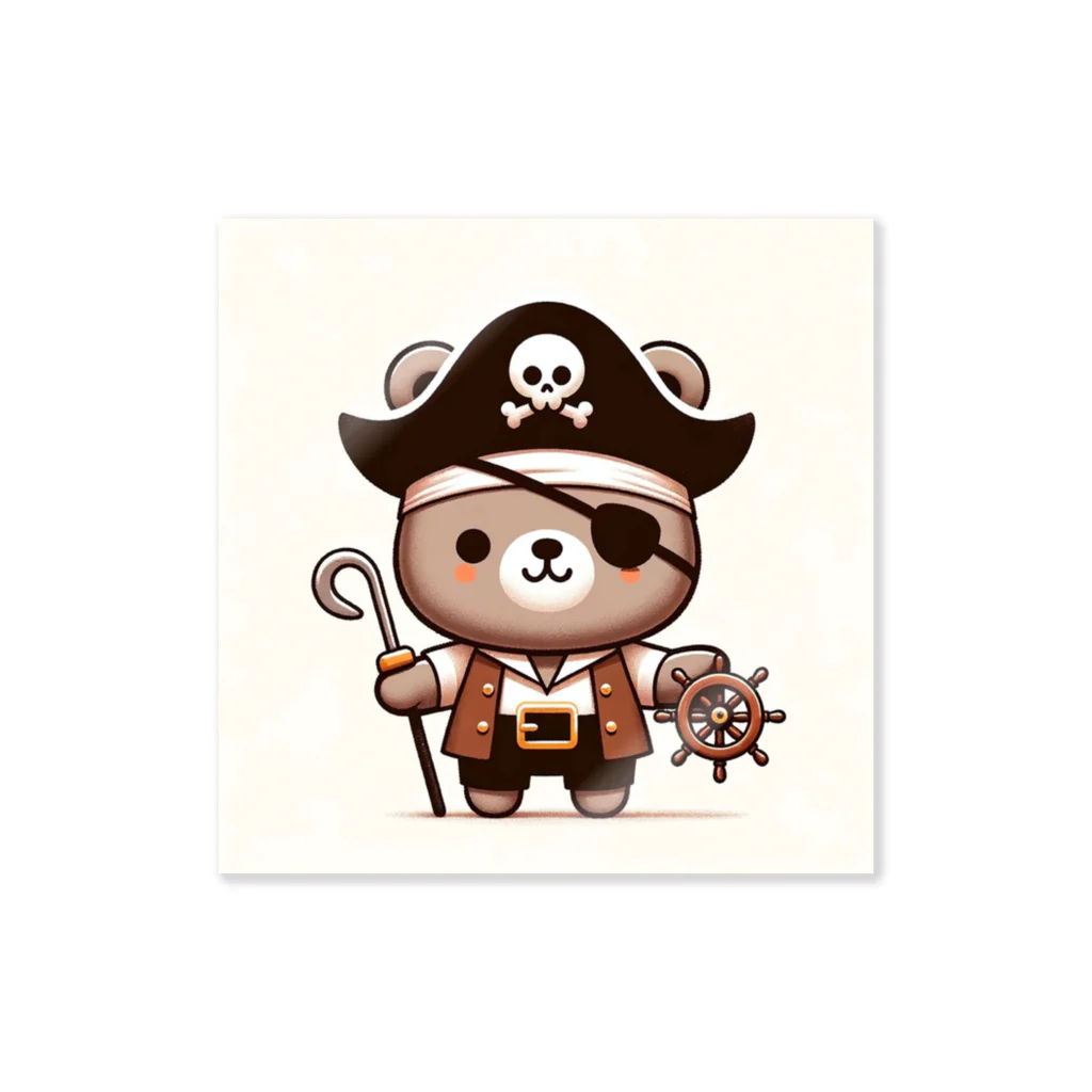 Gilghisslaの海賊冒険クマ Sticker