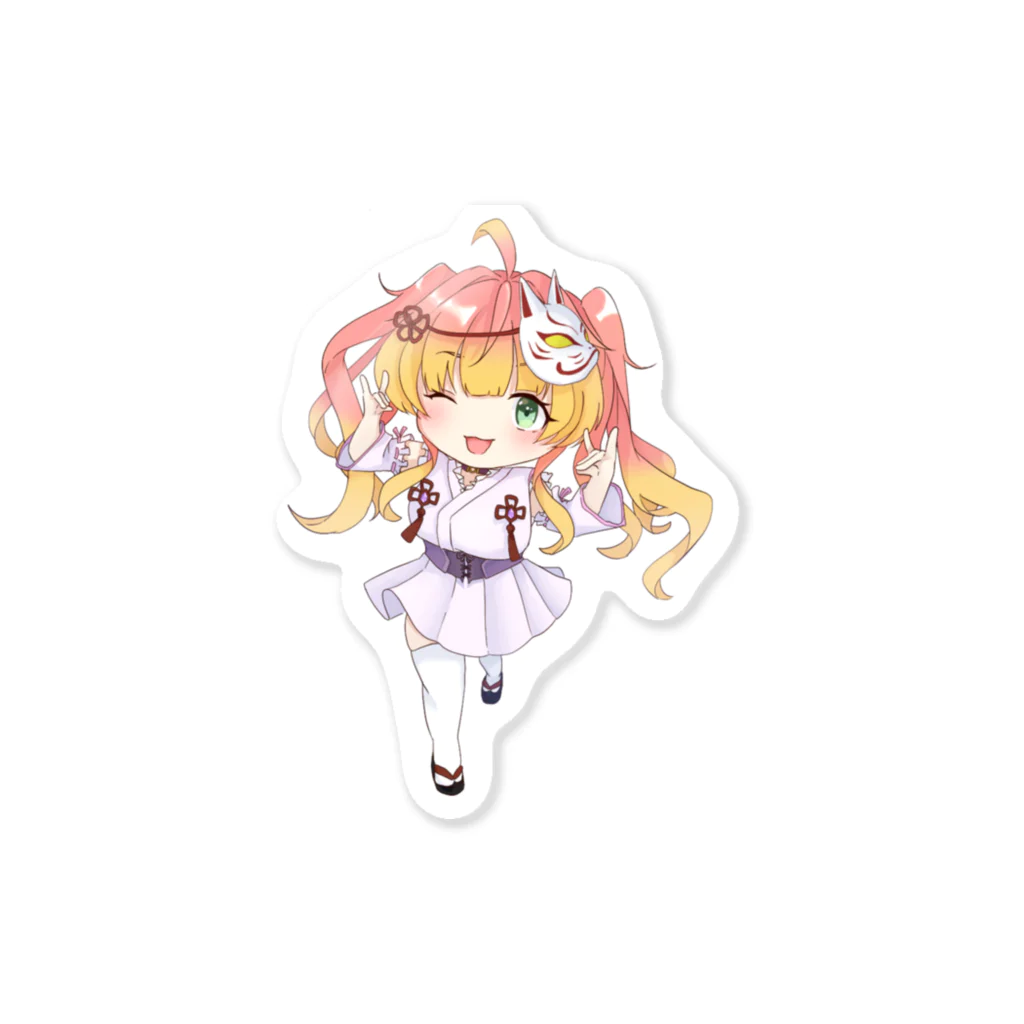 芭音しのあのデフォルメ_和装① Sticker