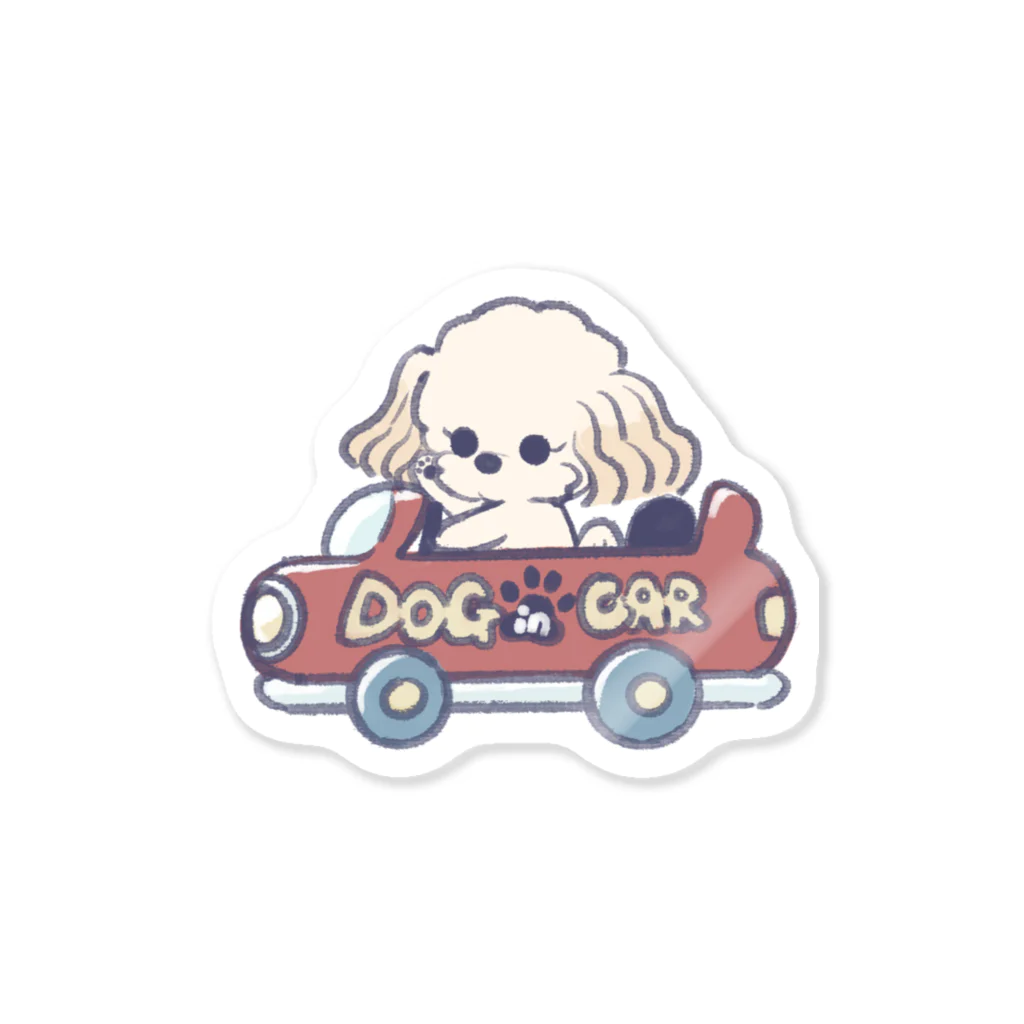 Atelier FUWAMOのDOG IN CAR ステッカー Sticker