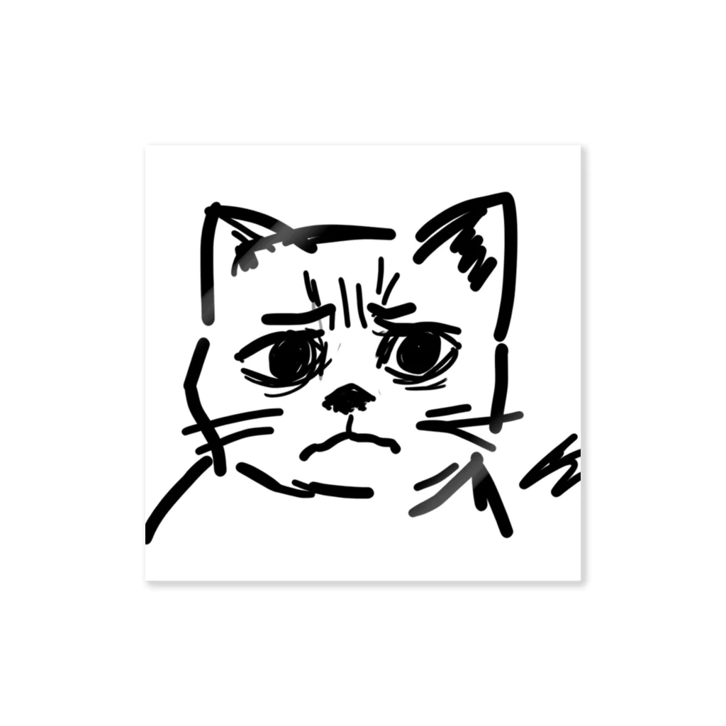 CODYの訝しげな顔の猫 Sticker