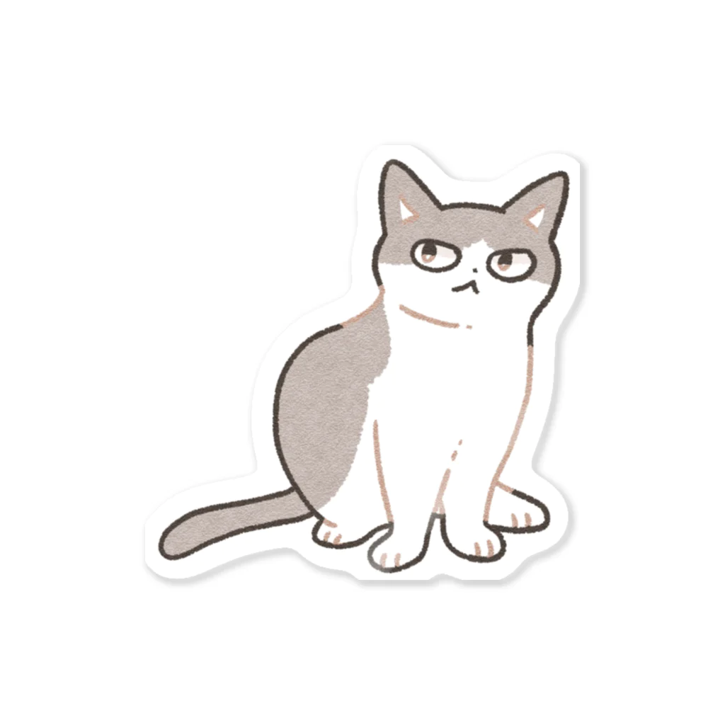 猫屋カエデのハチワレ Sticker