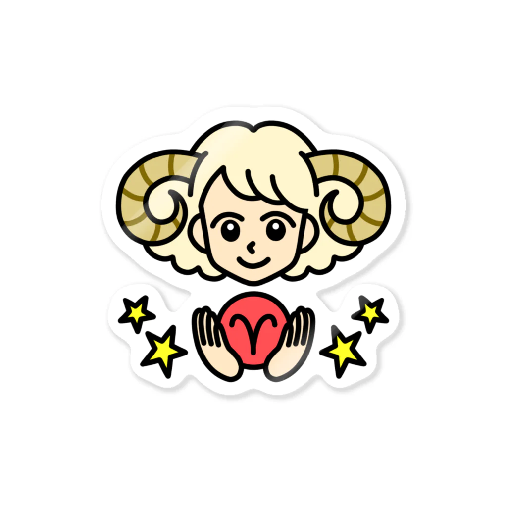 Yukarinaの星座ショップのおひつじ座♈ Sticker