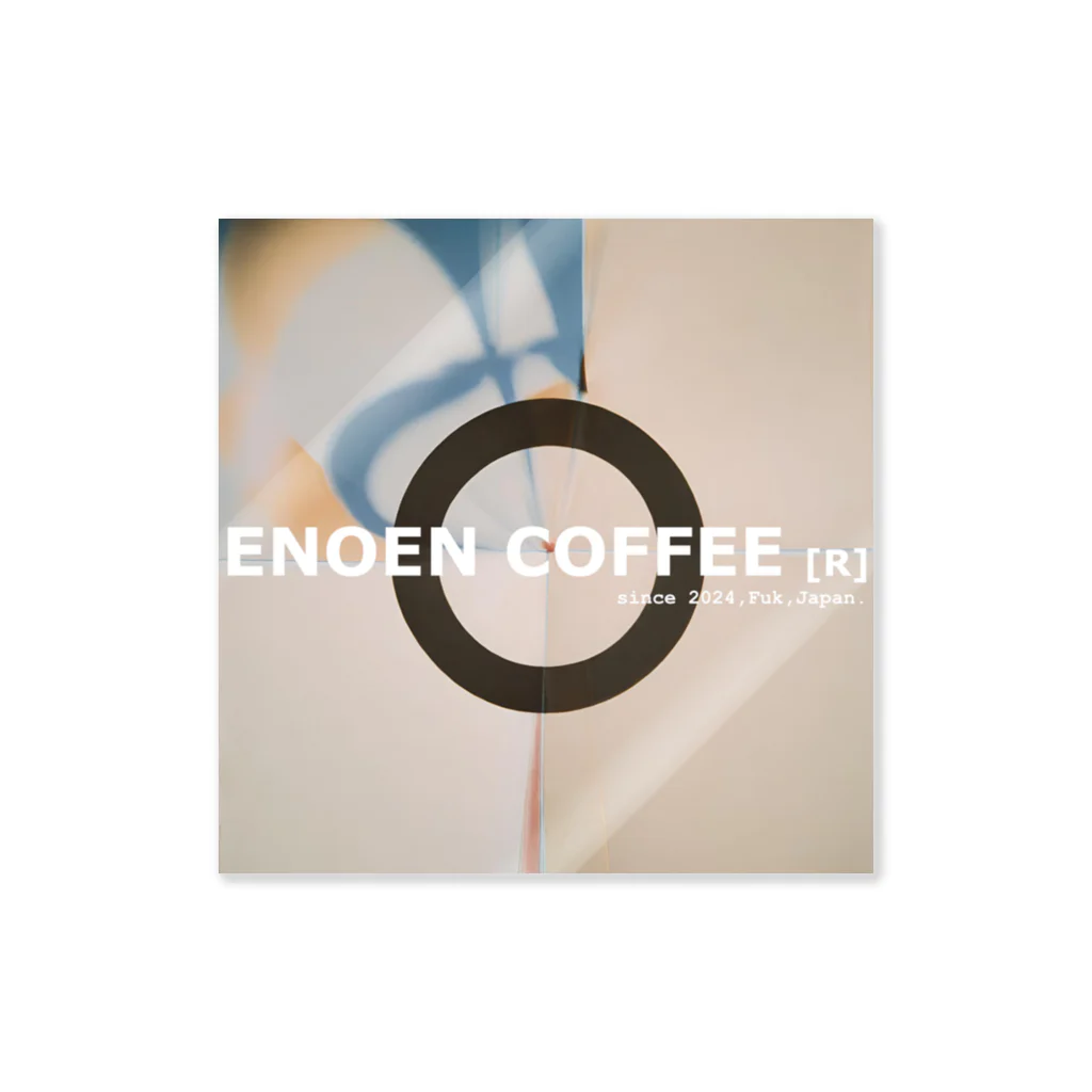 ENOEN-COFFEE-ROASTERYのENOEN 正方形ロゴ ステッカー