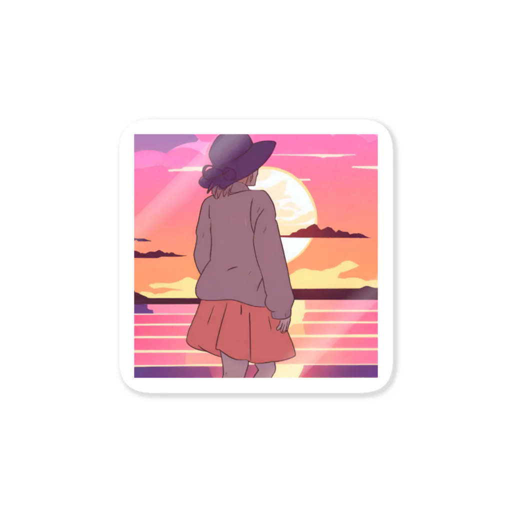 hi__romaの夕日🌇 Sticker