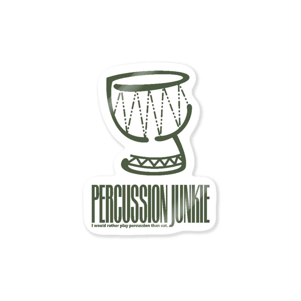 percussion junkieのpercussion junkie Sticker