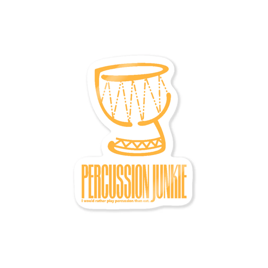 percussion junkieのpercussion junkie ステッカー