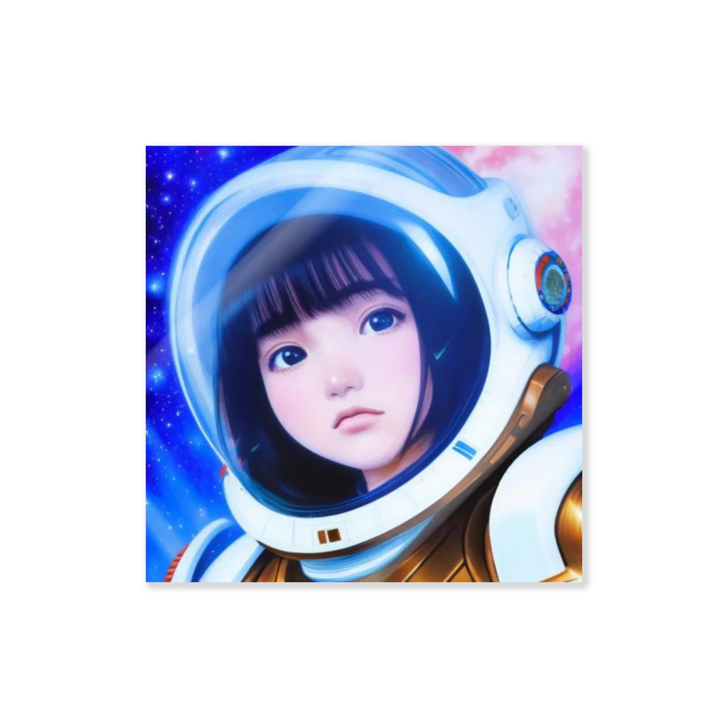 ayami8111の宇宙飛行士になったあやみちゃん ステッカー