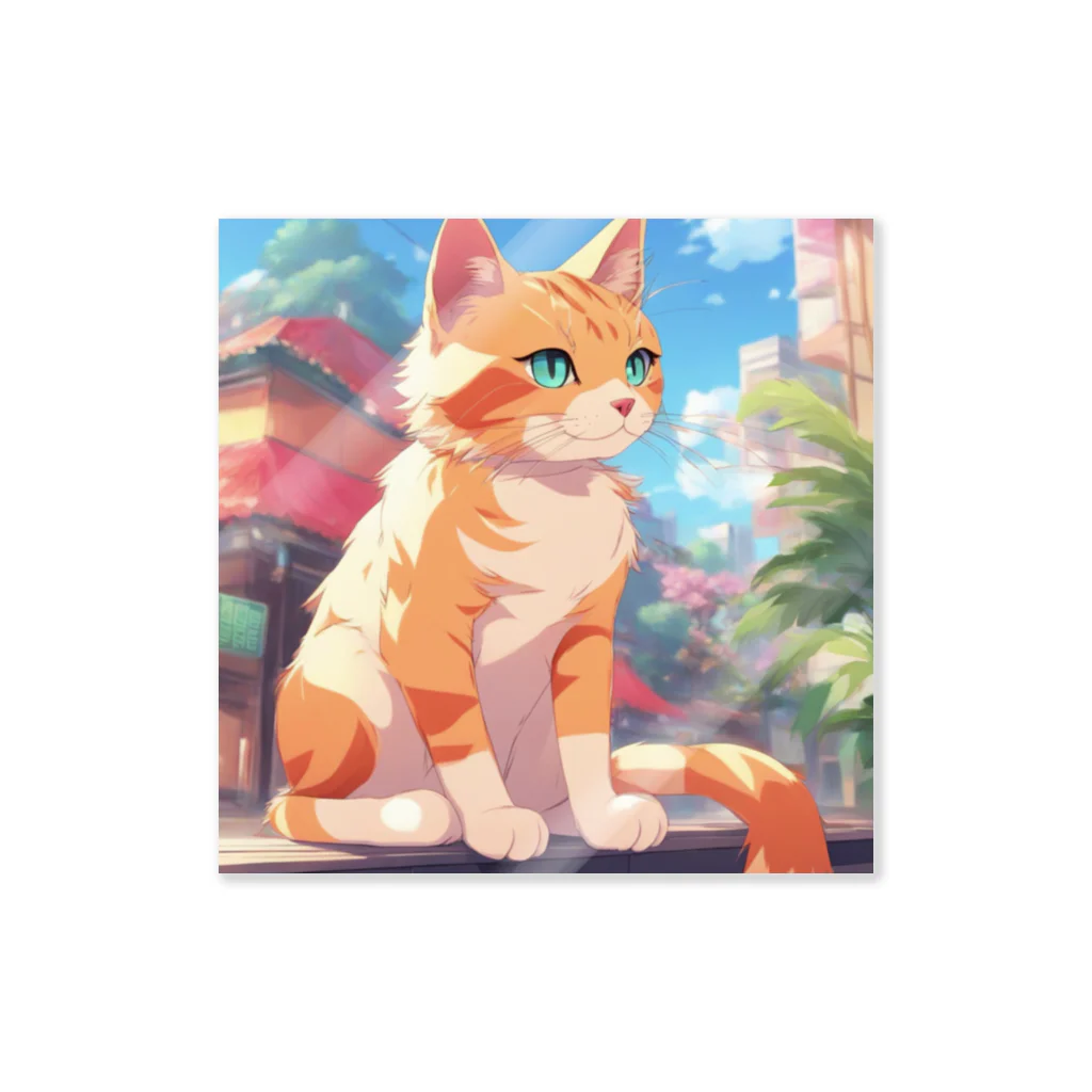 masasan0118の窓辺に佇む、かわいらしい猫ちゃんの姿🐱✨ Sticker