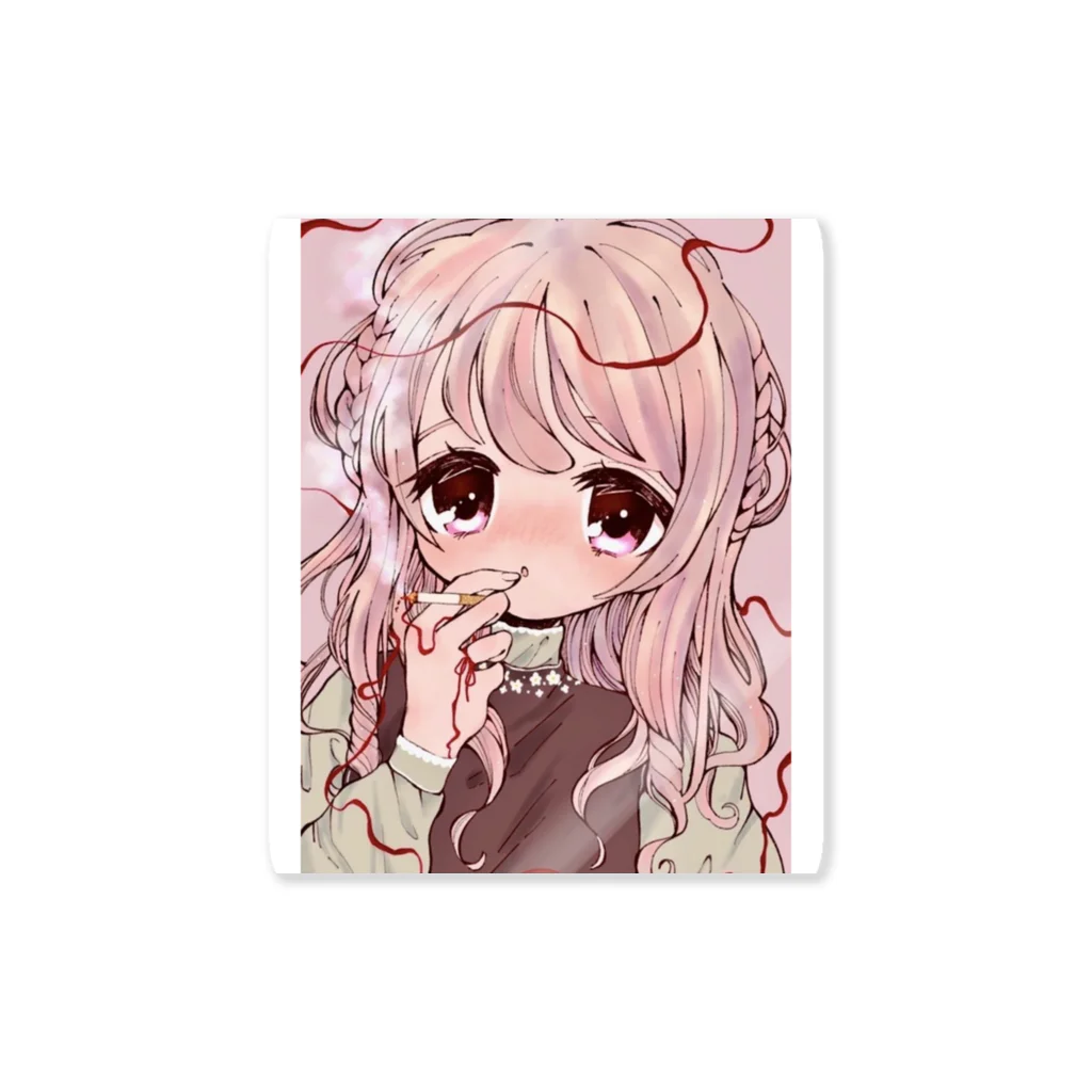 鈴蘭スミレのたばこちゃん Sticker