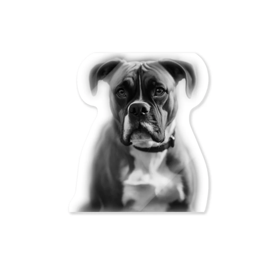 barbyGGGの超キュートなボクサー犬 Sticker