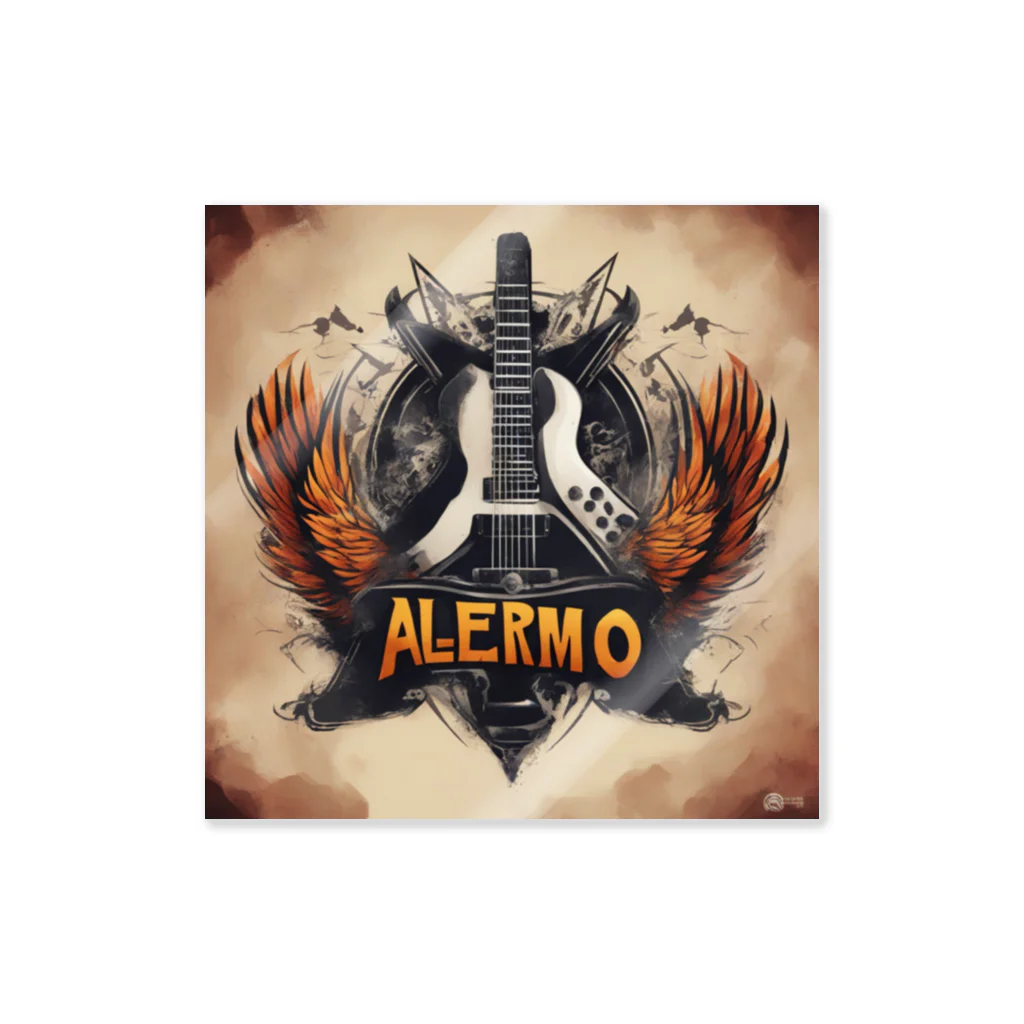 ALERMOのALERMO ギターデザイン ステッカー