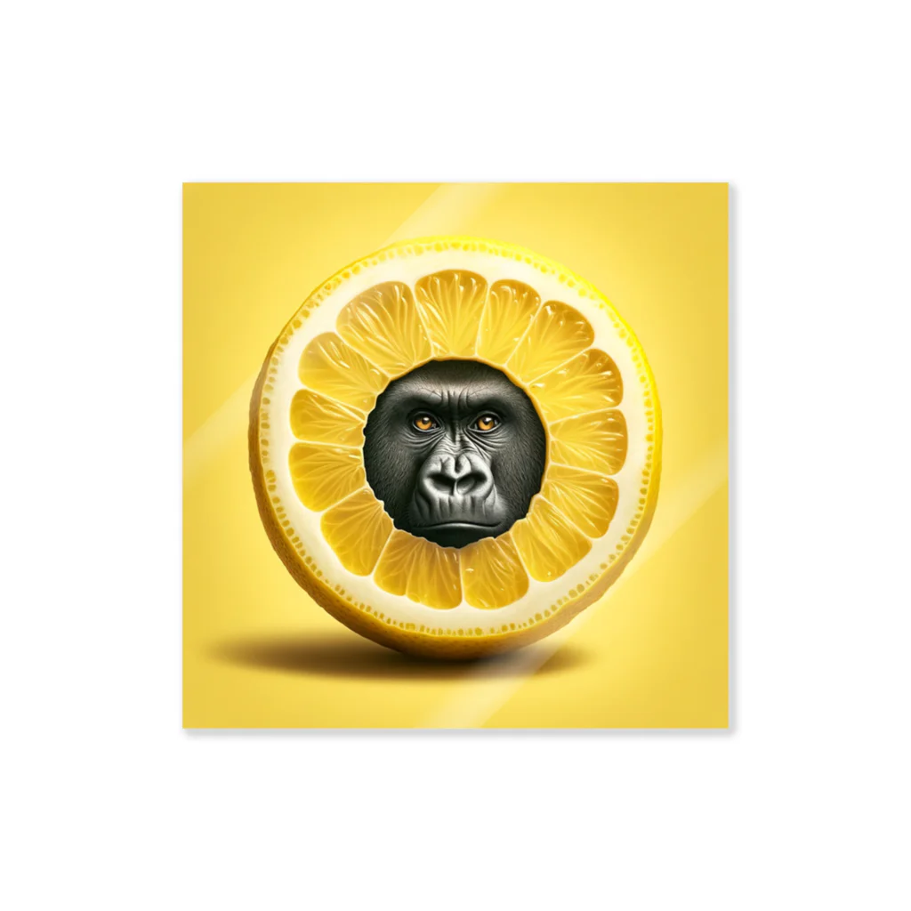 ゴリラショップのThe Mighty Gorilla Lemon  ステッカー