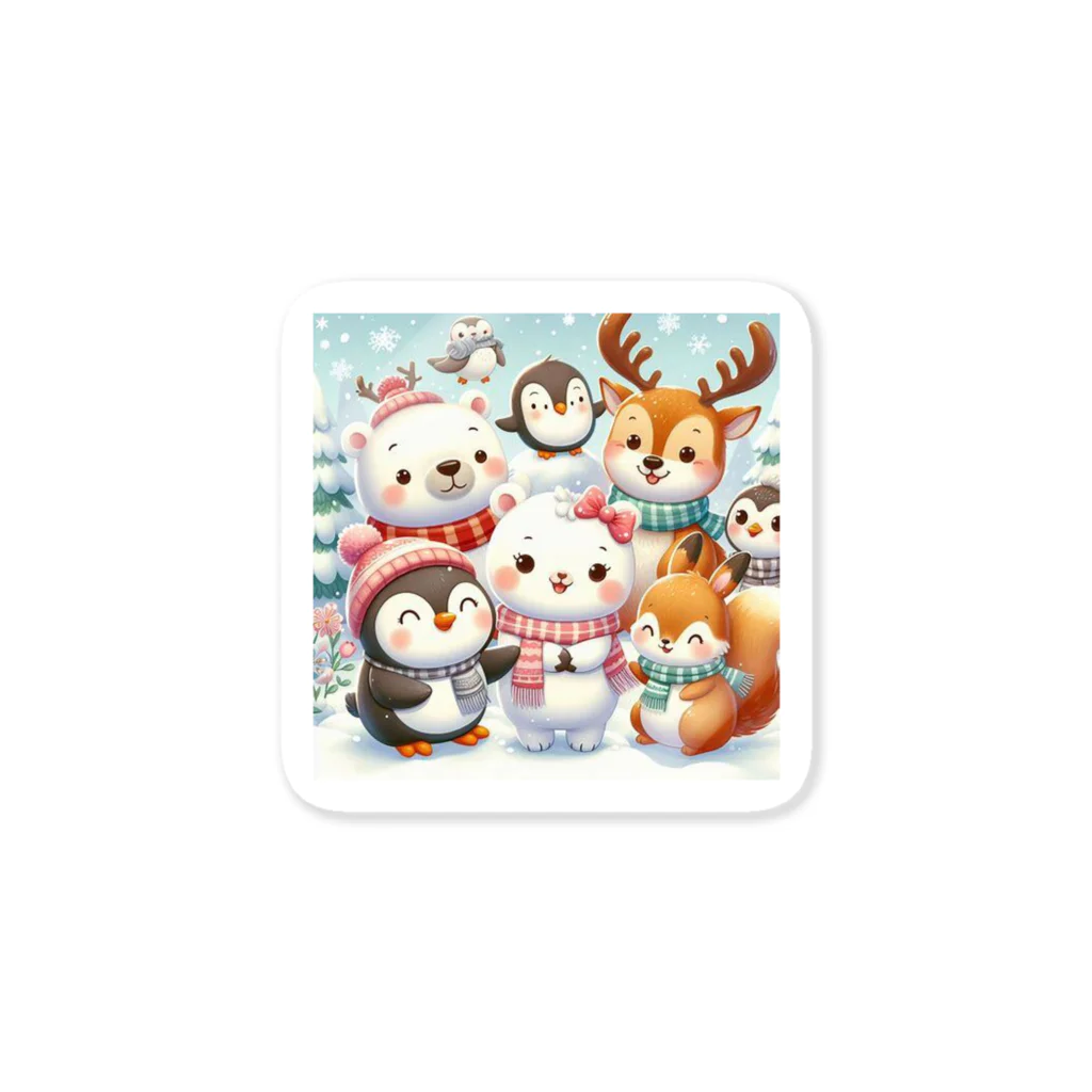 masa0801_のかわいい動物達4 Sticker