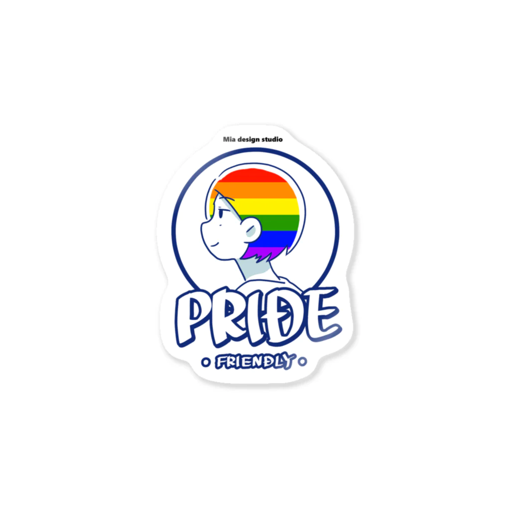 まんまるいちか🌈元男子の漫画家のLGBTQ_FRIENDLY Sticker