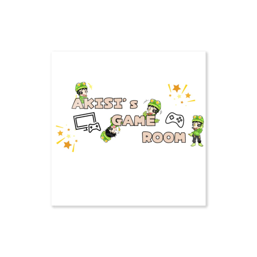 アキシのゲーム部屋 公式ショップのAKISI's game room　ステッカー Sticker