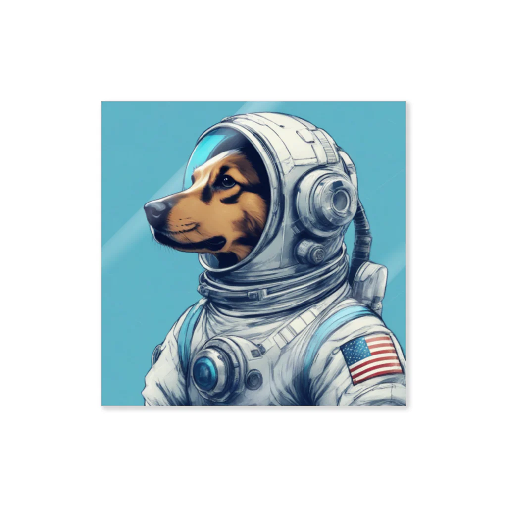 Enigma SHOPのSpace Dog ステッカー