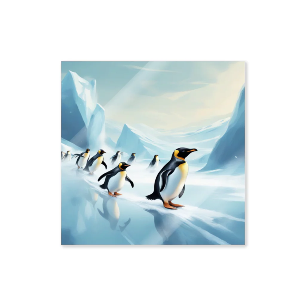 Toppogidaikonの競争するペンギン達 Sticker