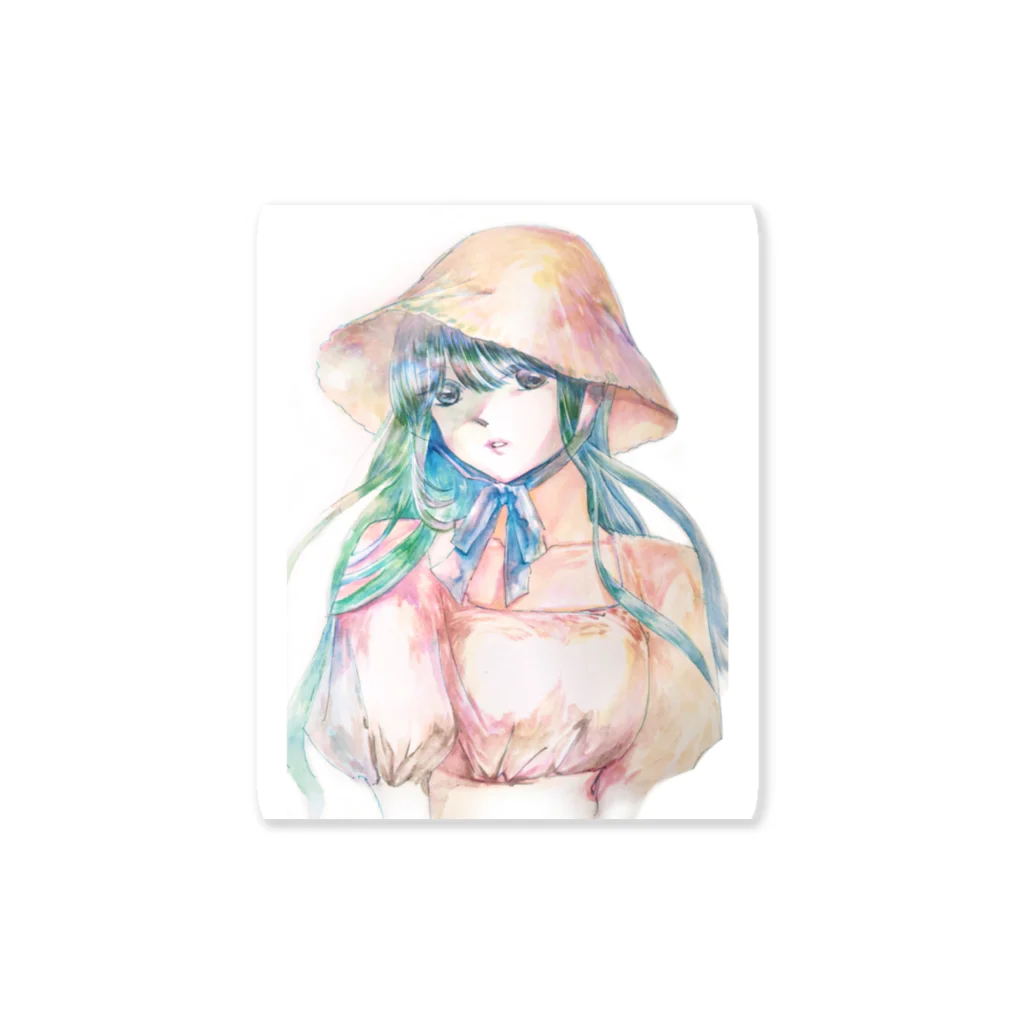 Risa_hayashiの夏の少女 Sticker