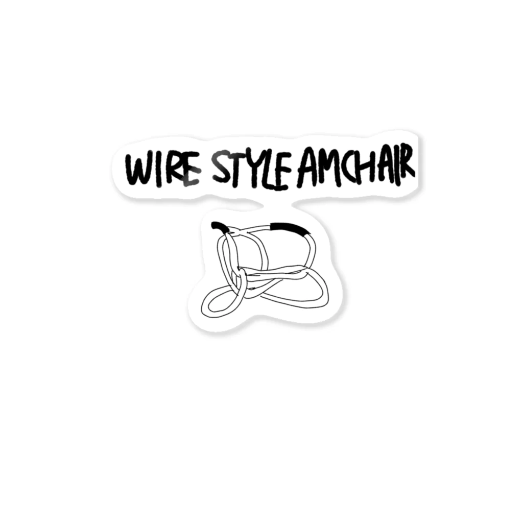 みうらあかね ｜MIURA AKANEのWIRE  CHAIR Sticker