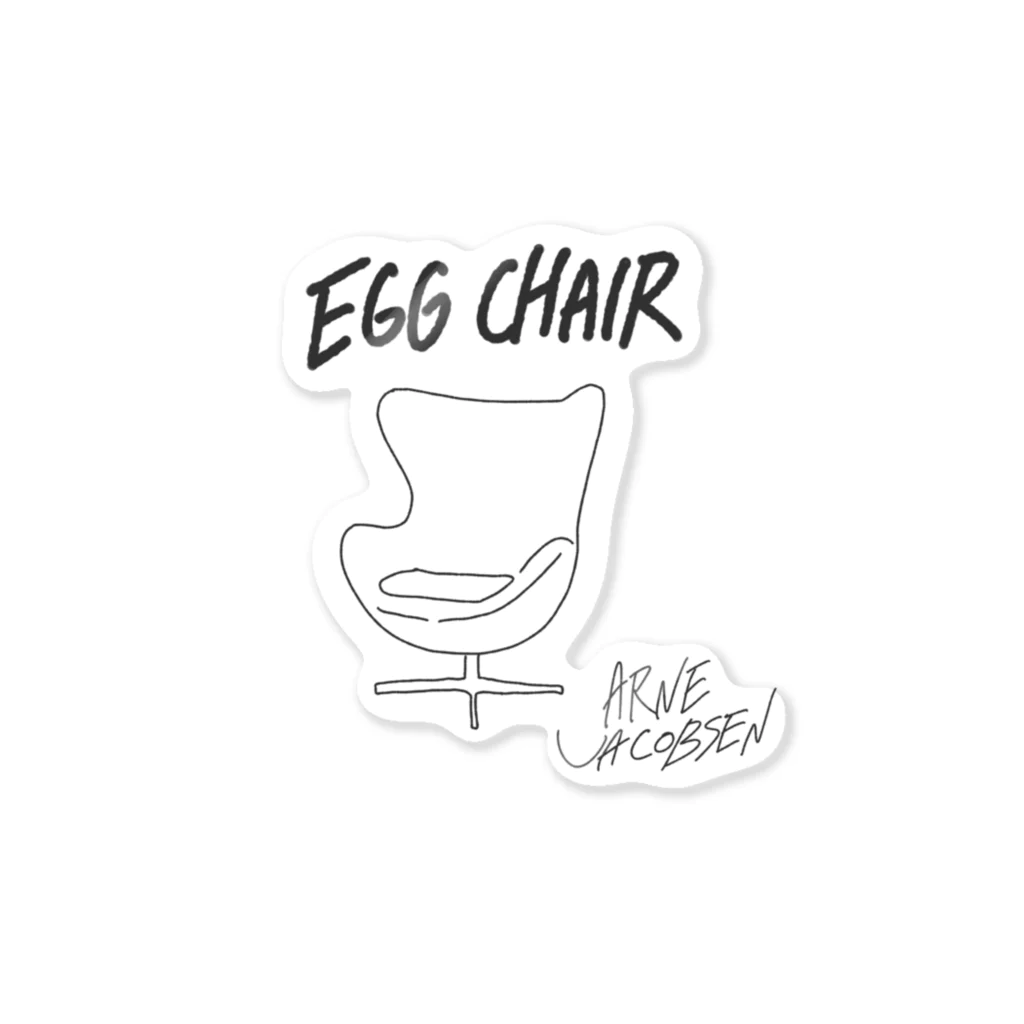 みうらあかね ｜MIURA AKANEのEGG  CHAIR ステッカー