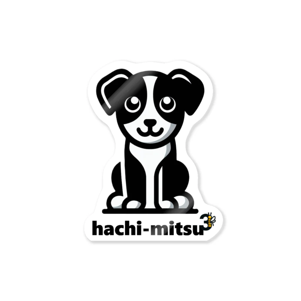 hachi-mitsu3（はちみつ）のhachi-mitsu3 dog 犬　イヌ ステッカー