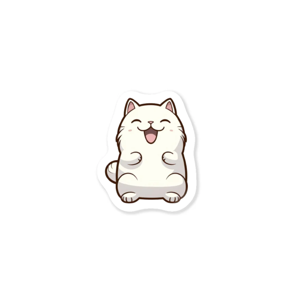 sasao9999の満面の笑みを浮かべる猫ちゃん Sticker