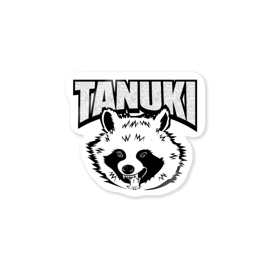 T&TのタヌキROCK Sticker