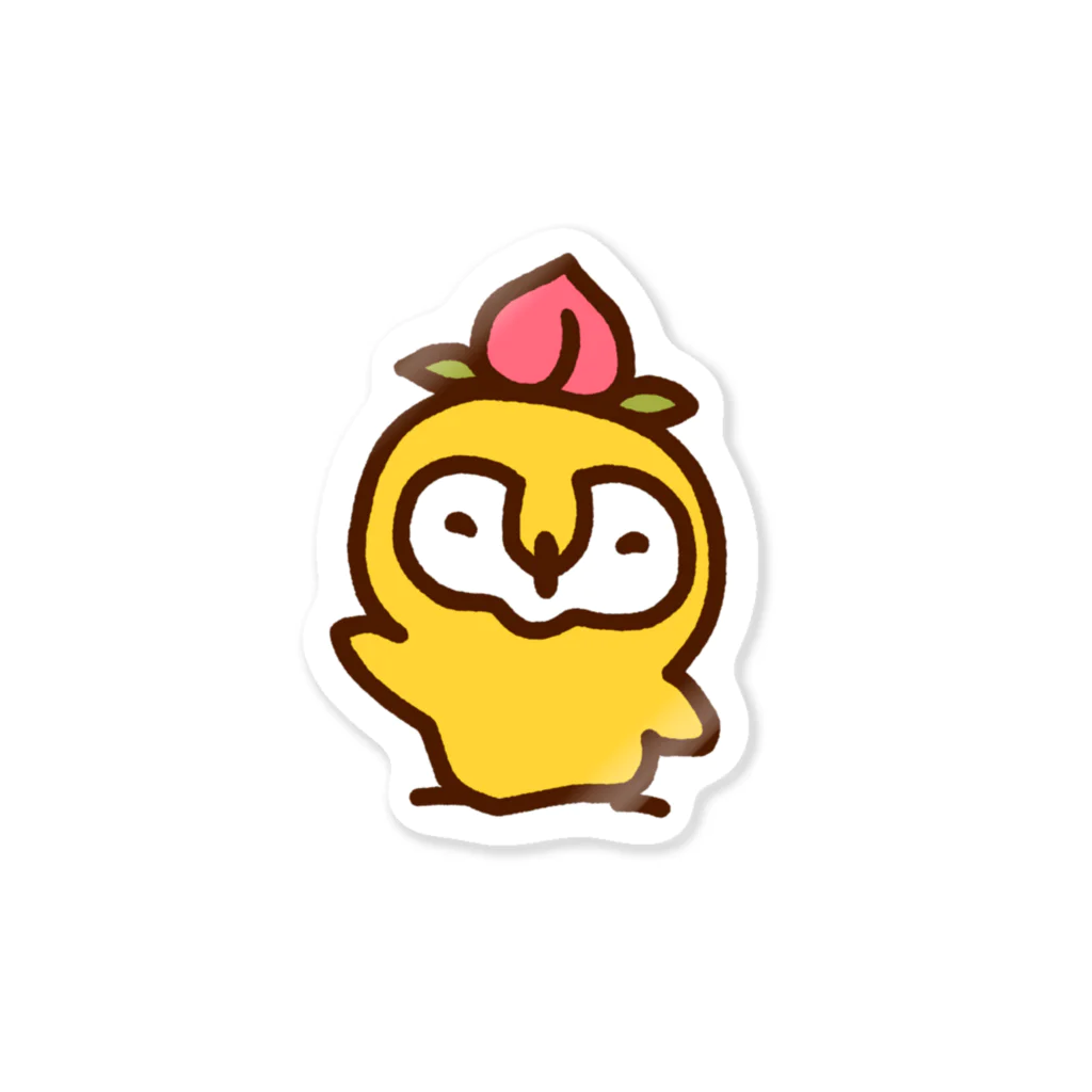 ポテのももフクロウ Sticker