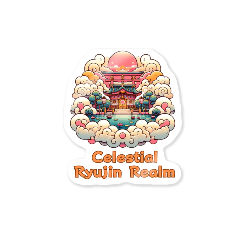 大江戸花火祭りのCelestial Ryujin Realm～天上の龍神社7~6 Sticker