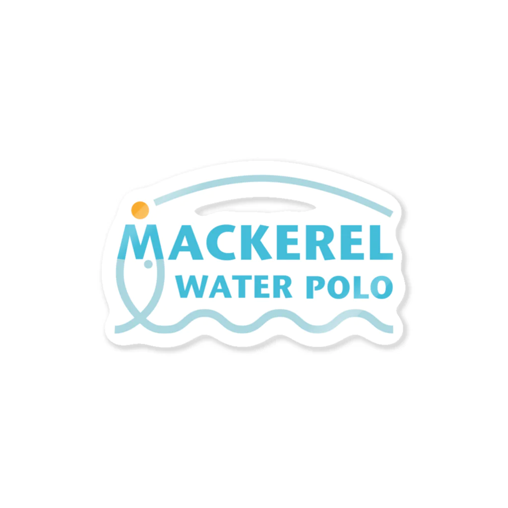 MACKEREL WATER POLOのMACKEREL（メインロゴカラー）片面プリント Sticker