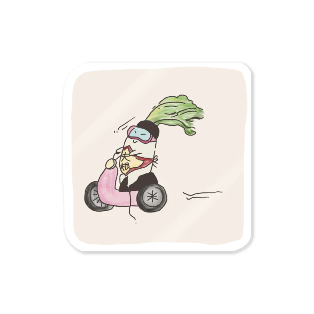 ゐ子の大根丸ライダー Sticker