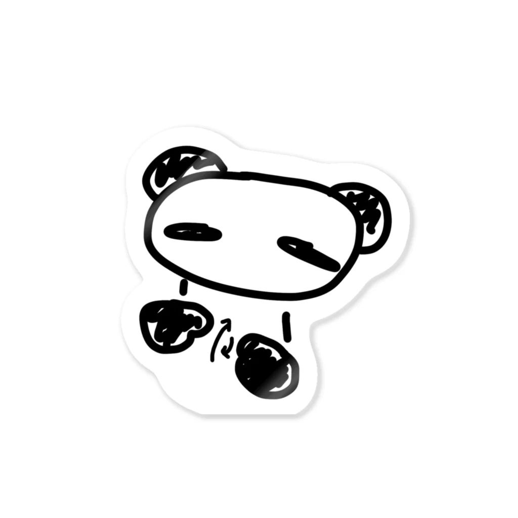 248-nijiya-の手話で「手話」を表現するパンダ Sticker