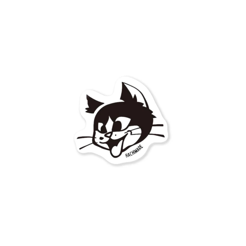 毎日、ねこのハチワレ白黒ねこ Sticker