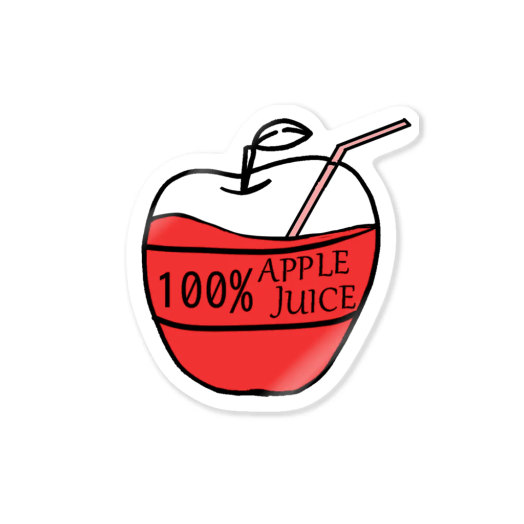 APPLEMANの100%APPLEJUICE ステッカー