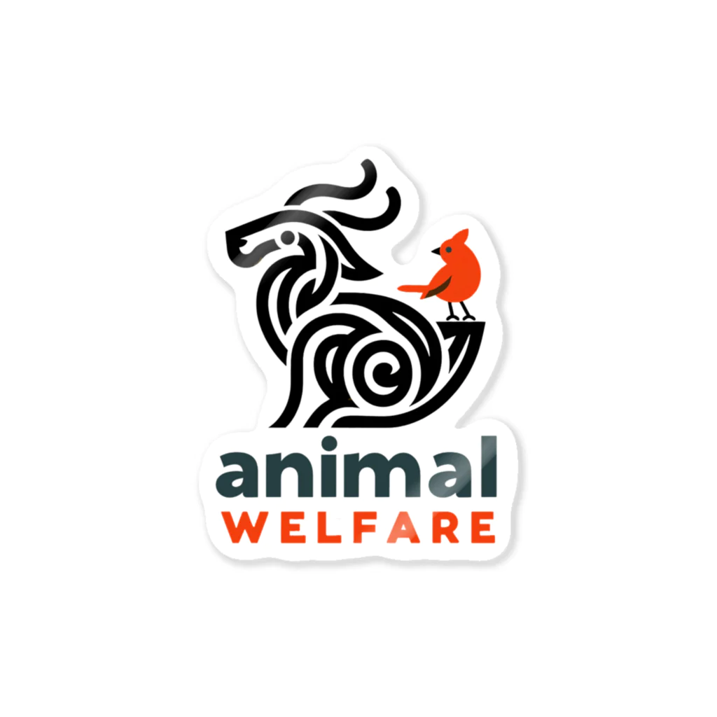 STOP POACHNGのanimal welfare（その１） ステッカー