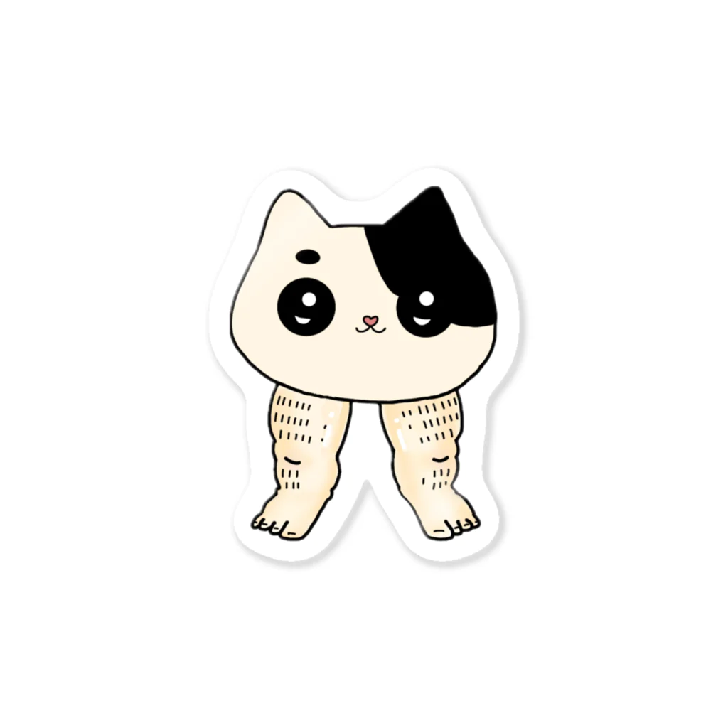 ケムネコのケムネコ ぶち猫 Sticker