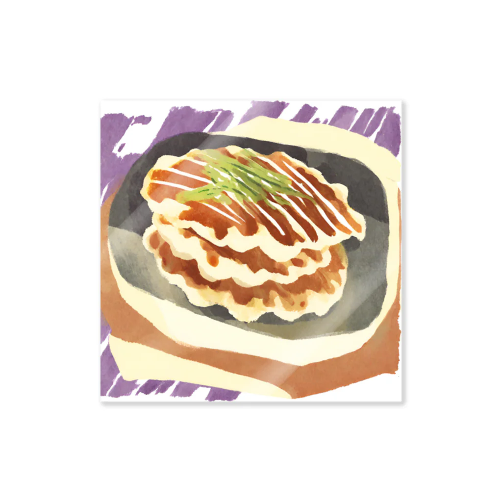 K-SHIKI_JapanesethingsのOKONOMIYAKI ステッカー