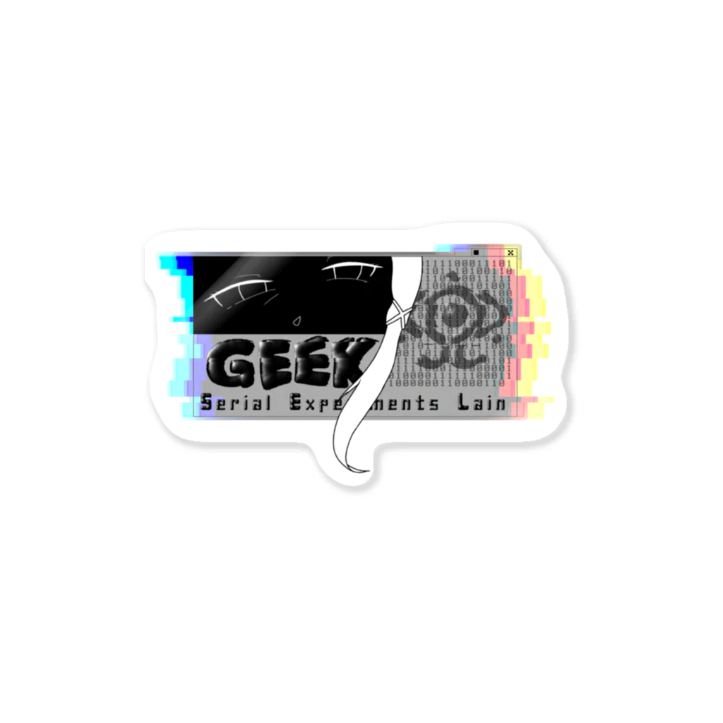 dohtak0000のSerialExperimentsLain Geek Sticker