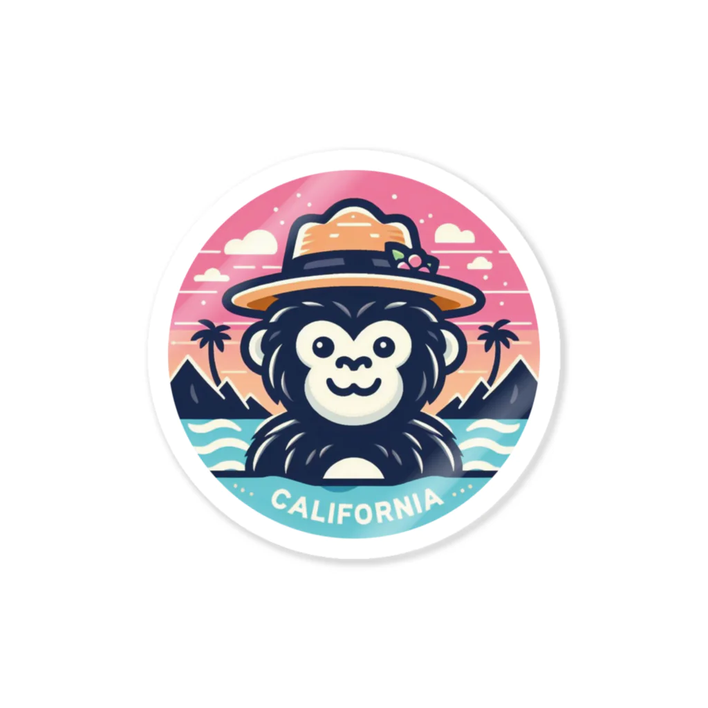 Omiya_ JAP_038のRCW_Gorilla_California Sticker