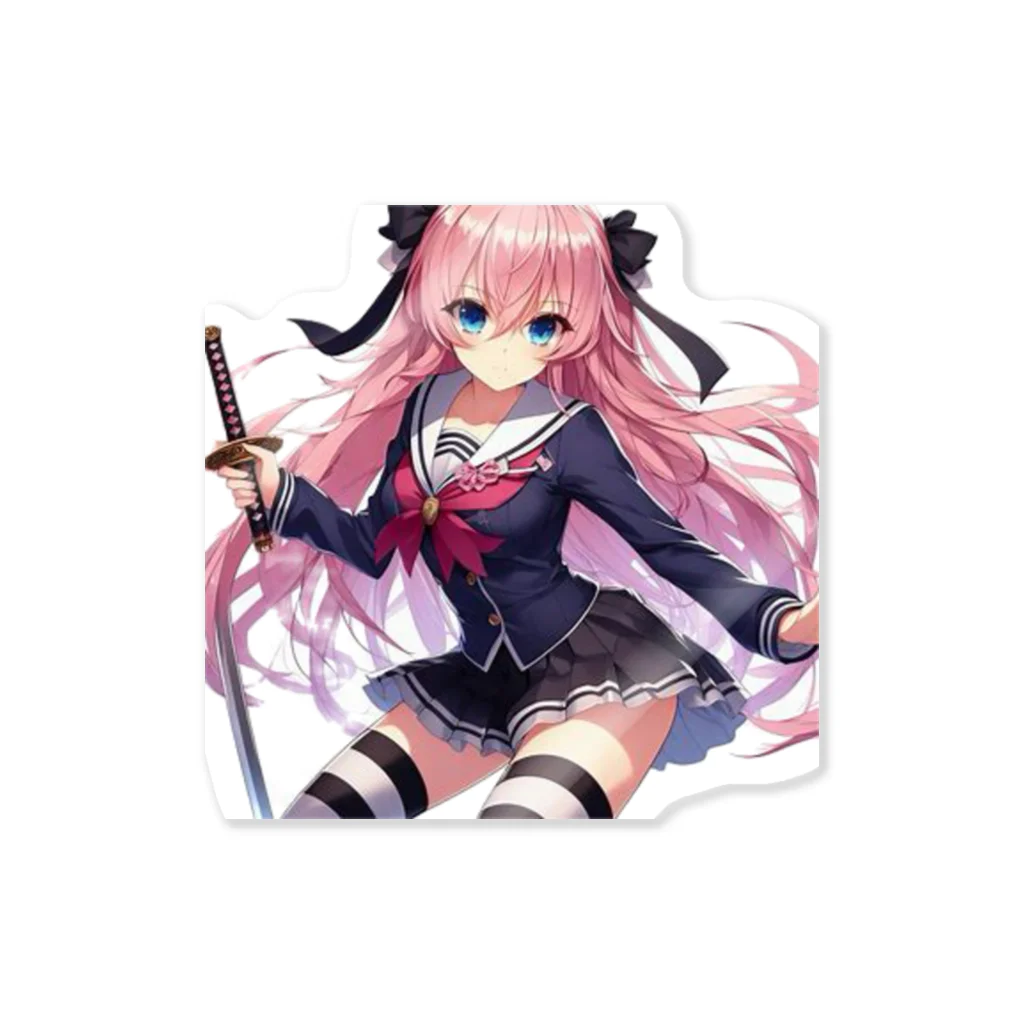 「ワンダーワールド」の時空を超えたクールな組み合わせ🥷 Sticker