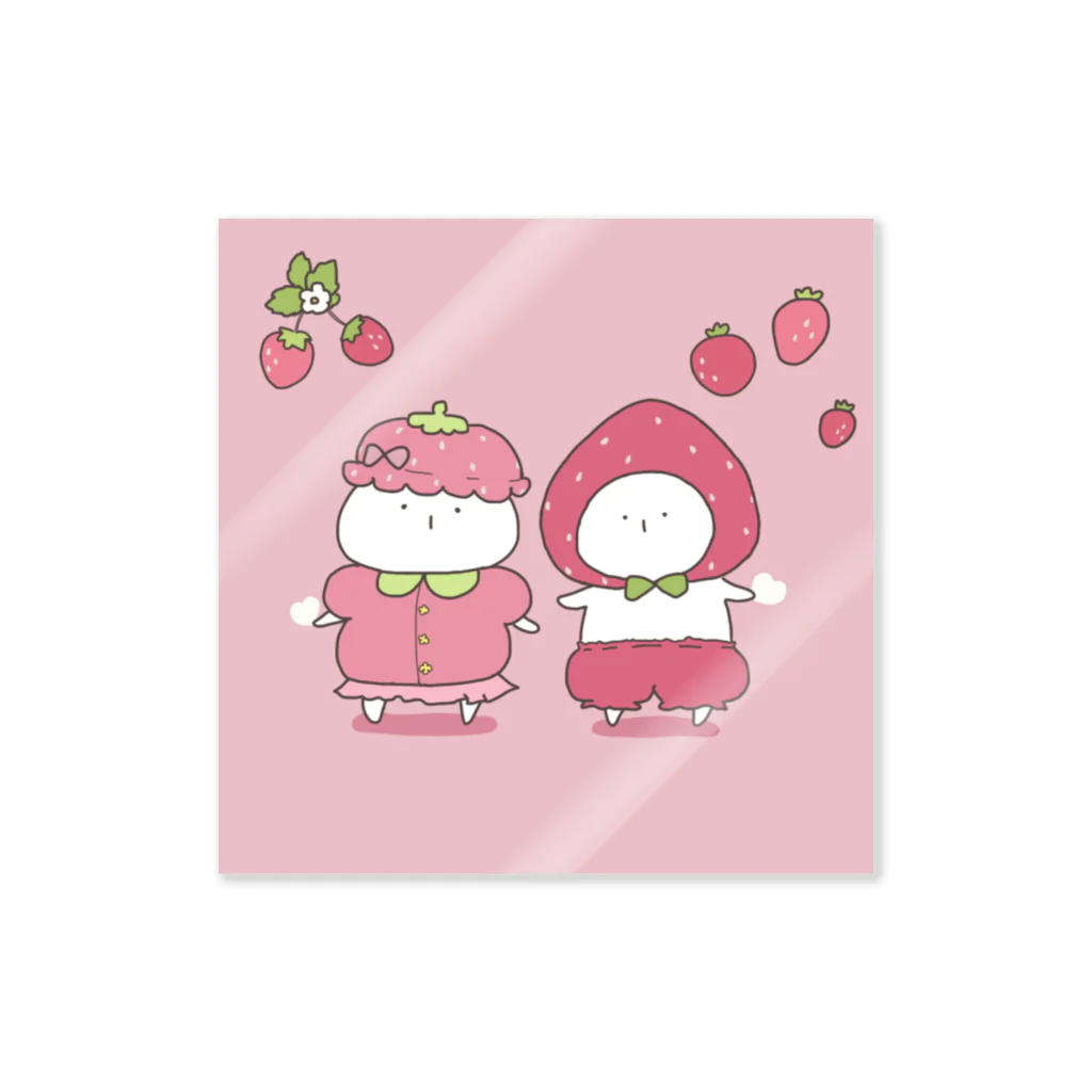 ‪︎‬♥︎sumin‪︎‬♥︎のいちごなうさぎ Sticker