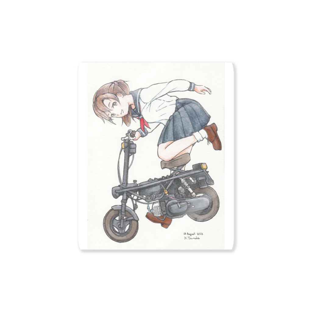 Kaz Tsuruokaのおうちの小さなスクーター Sticker