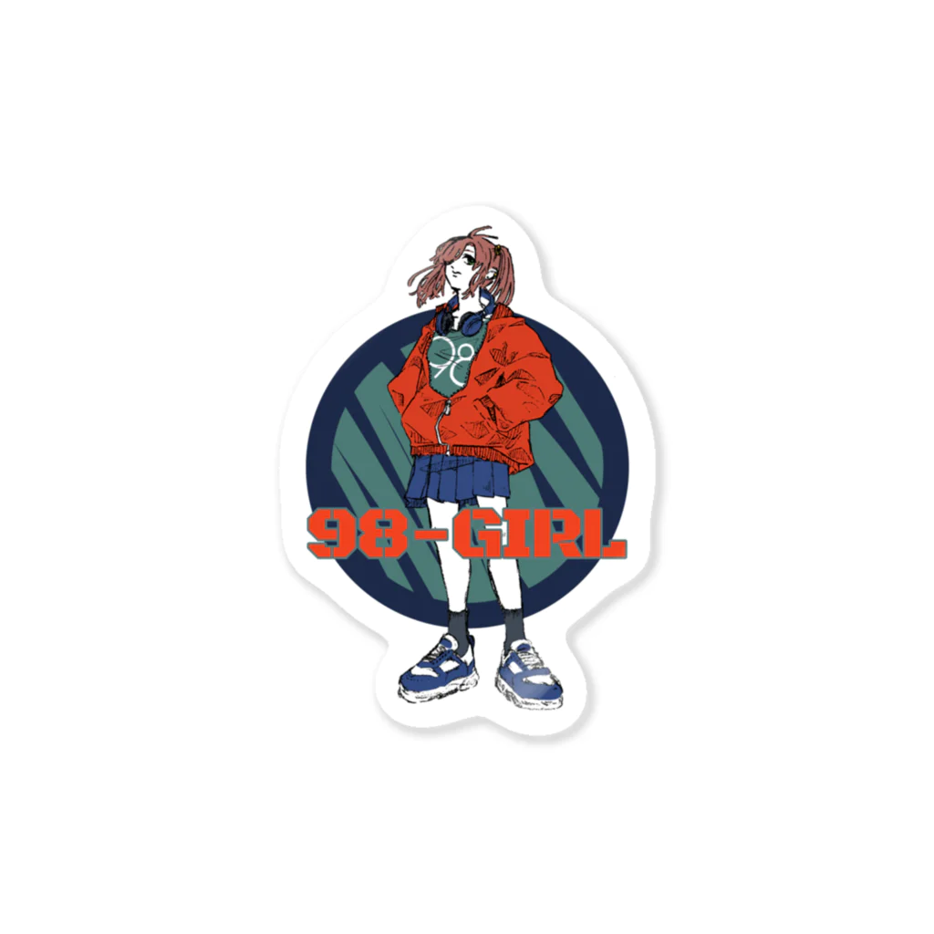 新原邦久の98-GIRL Sticker