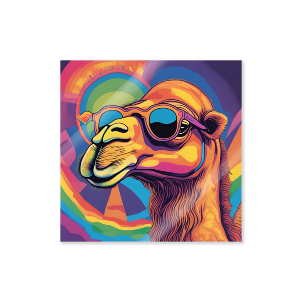 s300h150のpsychedelic camel Sticker