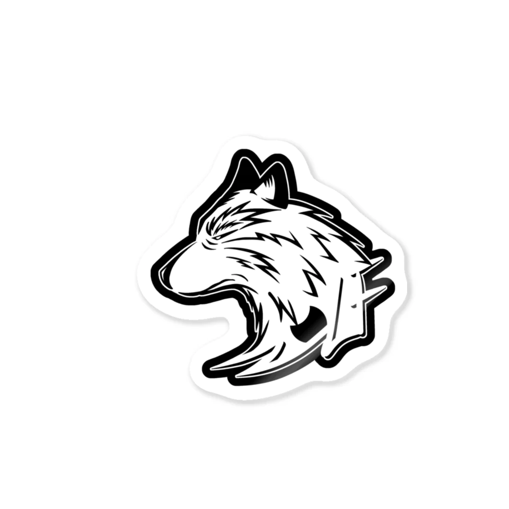 ☆小豆千濯☆のWolf Sticker