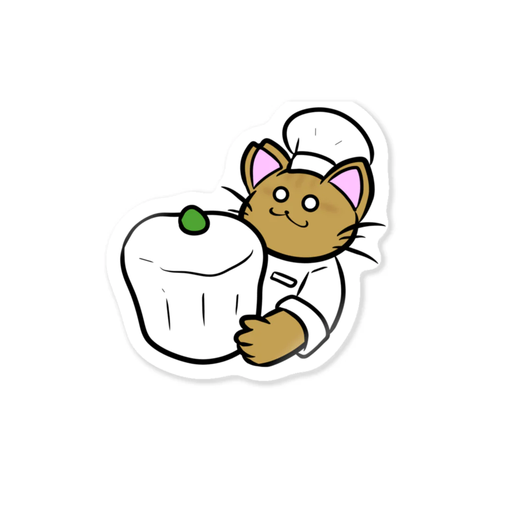 からあげトマトプロジェクトの料理人なねこ Sticker